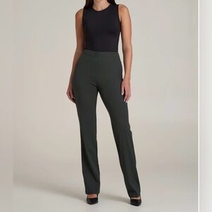 American Tall NWT Dark Olive Green Stretch Dress Pants Tall Women 4T Work Long